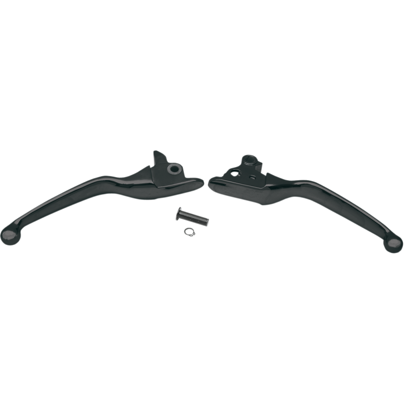 08-13 FLHT WIDE LEVER SET BLACK (PR)