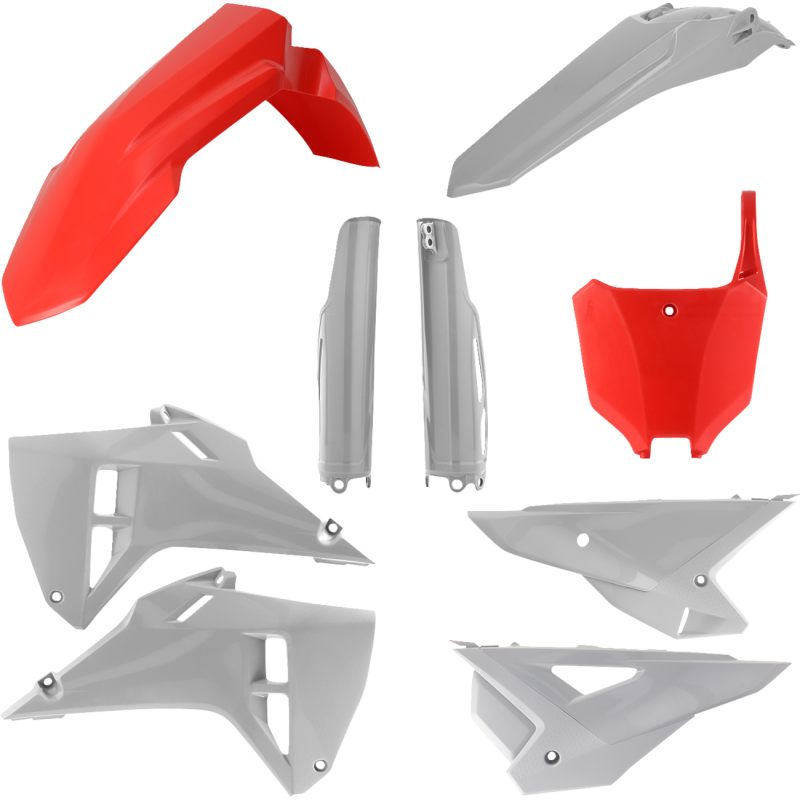 Plastic Kit- FULL CRF250R/RX, CRF450R/RX:25 red/gray