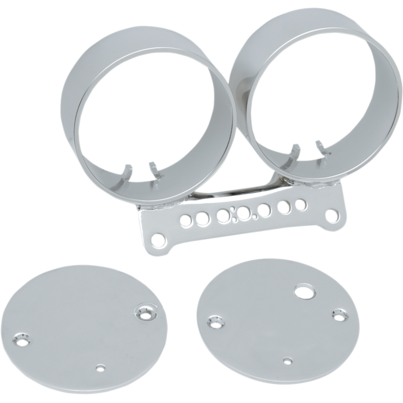 99-05FXD DUAL GAUGE BRACKET CHR