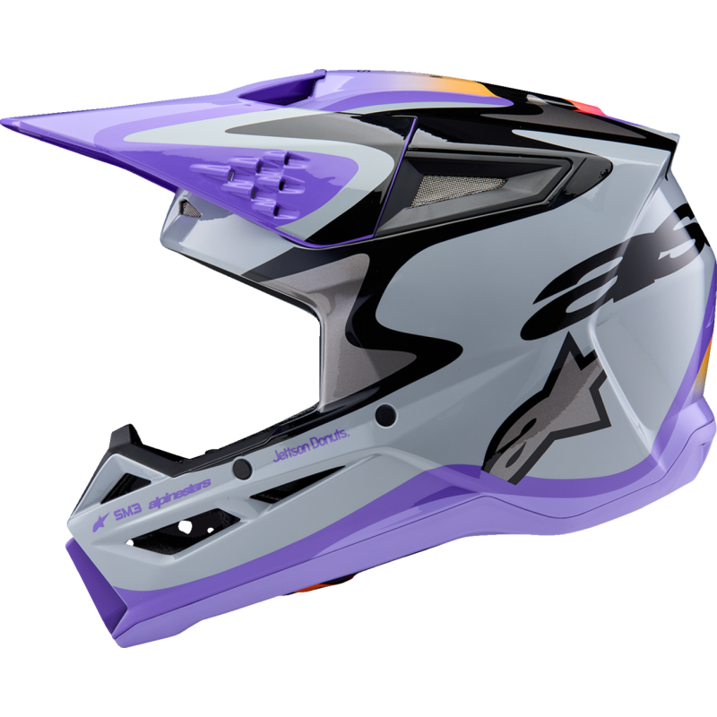HELMET YTH SM3 JETTSON GRAY/PUR/BLK YS