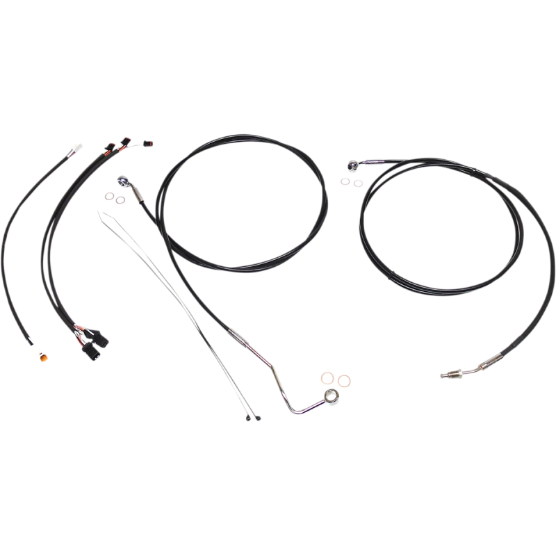 Control Cable Kit - XR - Black/Chrome