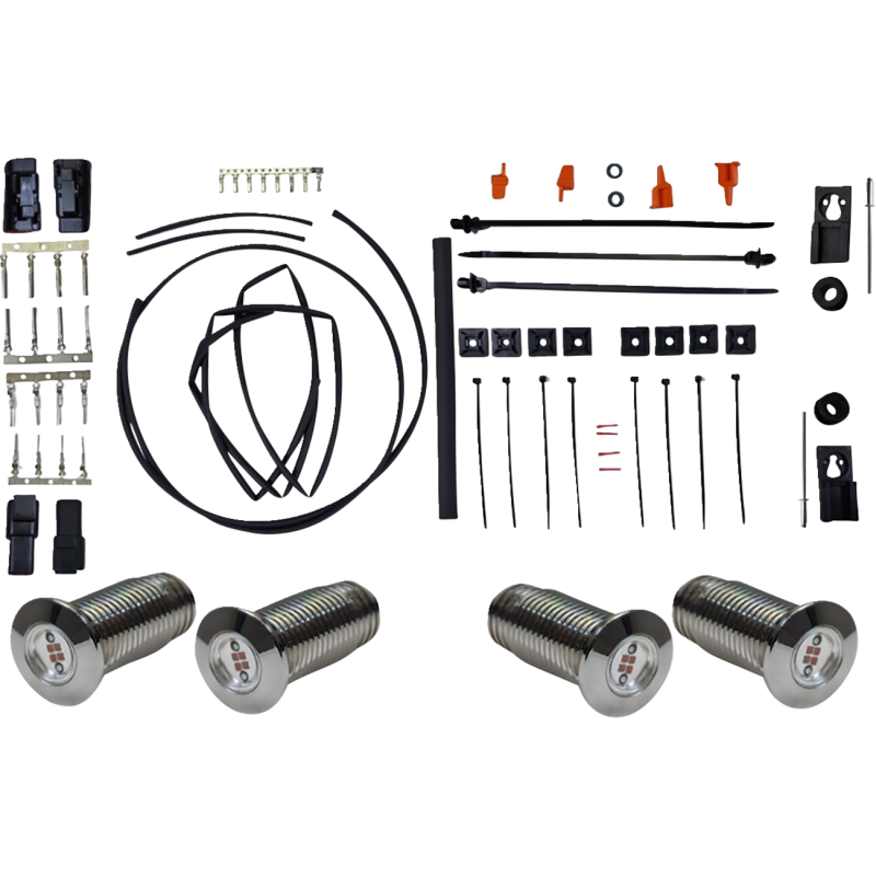 Lightning Bolts Kit - Run/Brake/Turn - Chrome