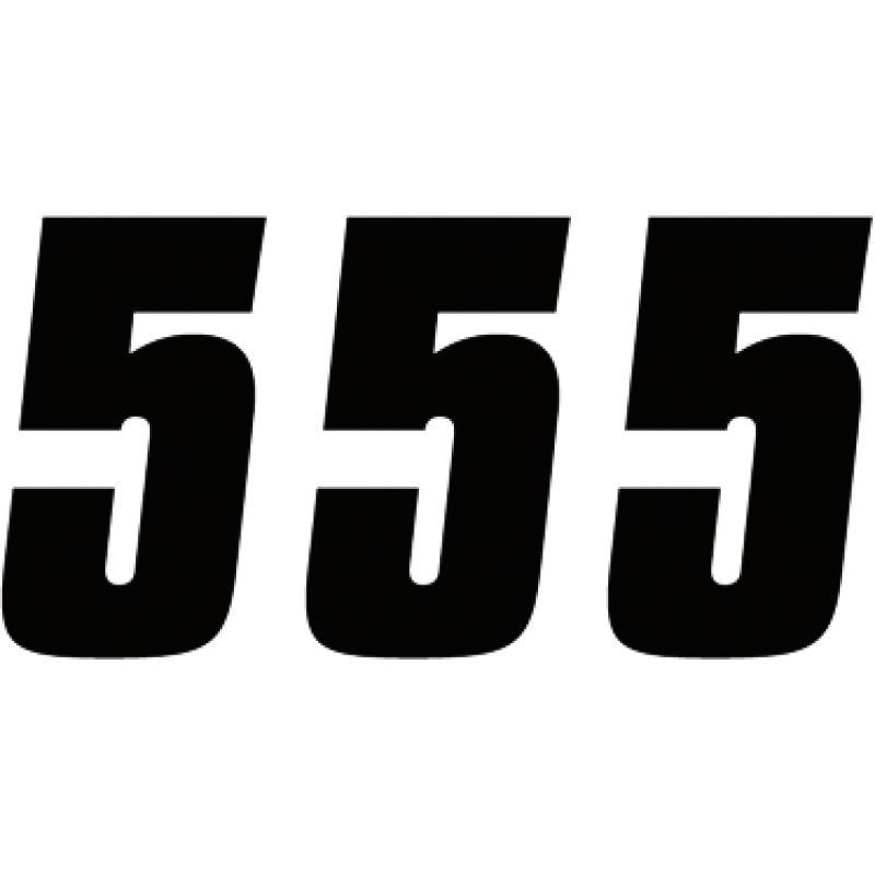 FACTORY 4" NUMBER BLACK #5
