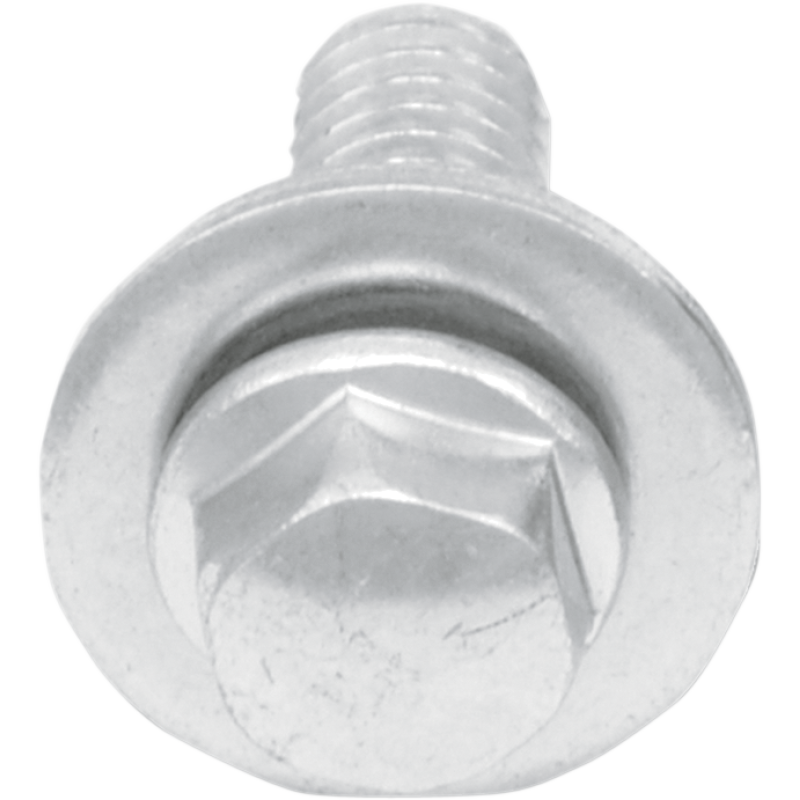 M6-1.0x16 8mm Hex Flange Bolt w 16mm Washer  (10Pk)