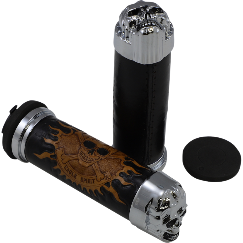 SKULL GRIPS W/ PLAIN EYES (PR)
