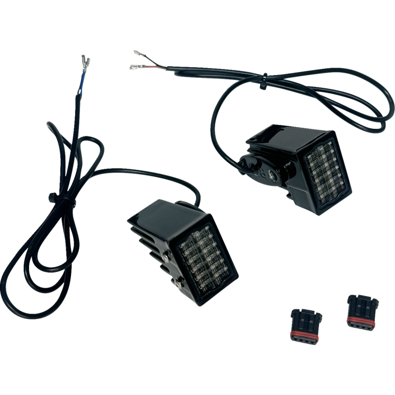 LIGHT HIGH PERFORMANCE LED R. TURN SIGNALS BLACK W/SMK LENS