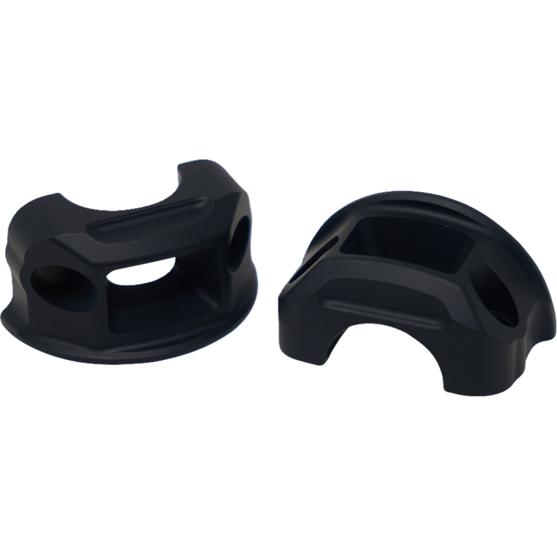 BRAKE/CLUTCH PERCH CLAMP PAIR M8 SOFTAIL MODELS 2018- BLACK