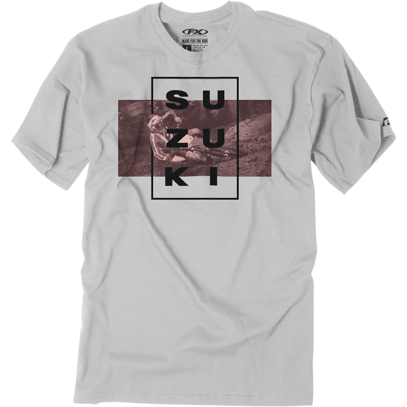 TEE SUZUKI RIDER GRY LG
