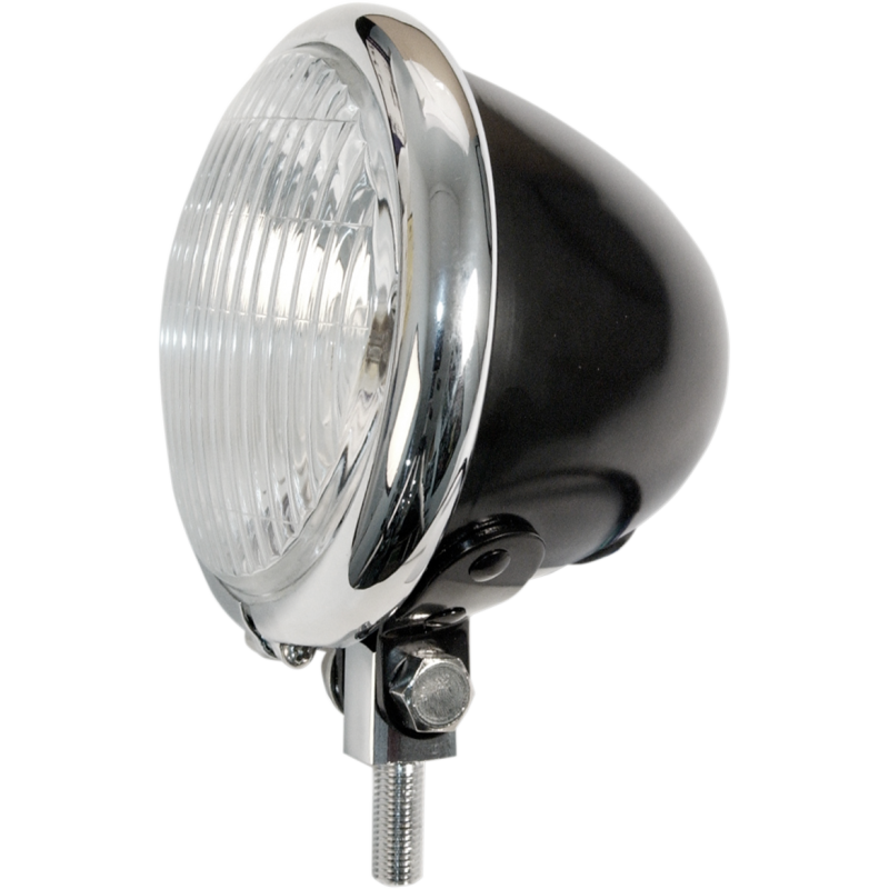 S/LAMP SHELL 4.5" BLK/CHR