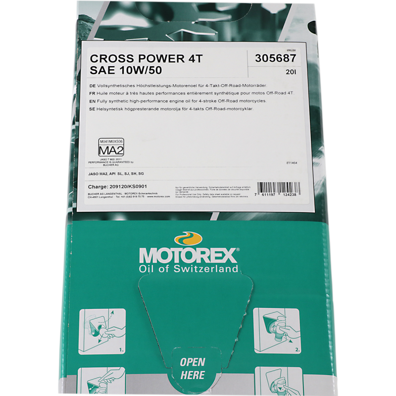 MOTOREX CROSS POWER 4T 10W50 20L
