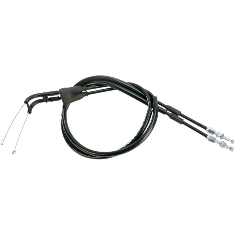 THROTTLE CABLE PUSH-PULL BLACK VINYL SET