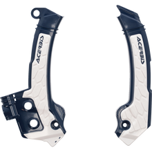 Frame Guards- blue/white-X-GRIP FC250-450:23, FX350/450:23,