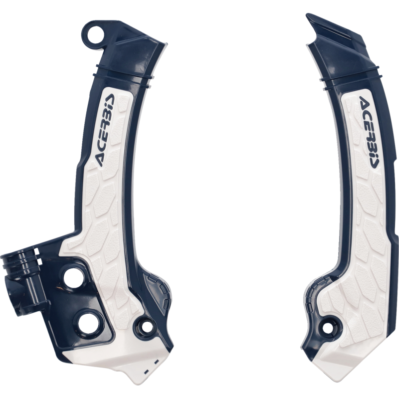 Frame Guards- blue/white-X-GRIP FC250-450:23, FX350/450:23,