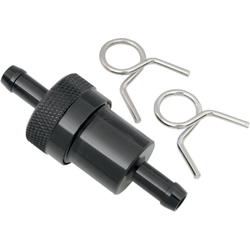 BLACK 5/16" FUEL FILTER IN-LINE RUSSELL