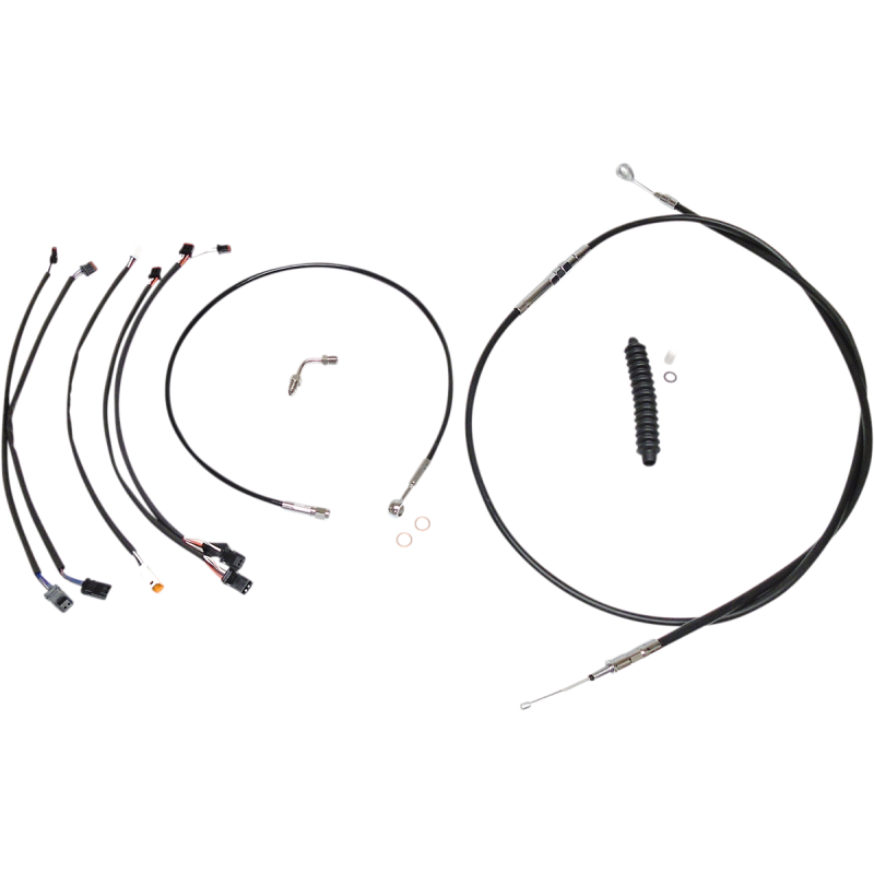 Control Cable Kit - XR - Black/Chrome