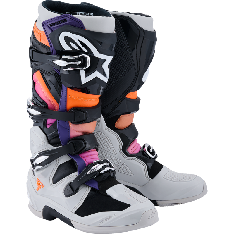 BOOT TECH 7 BLK/LT GY/ORG FL/MAG 12