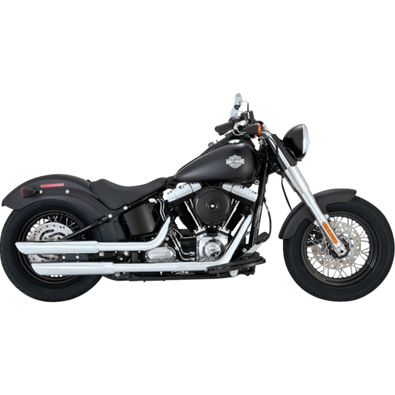 MUFFLERS 3"CHR TW SLASH 7-17 SOFTAIL