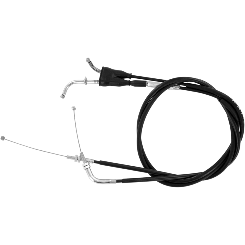 THROTTLE CABLE PUSH-PULL BLACK VINYL SET