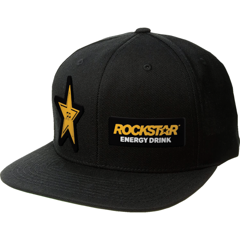 ROCKSTAR SNAPBACK HAT BLK