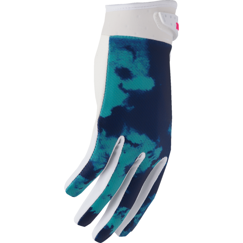 LAUNCHMODE BLEACH YTH GLOVE  WHT/AQ XS