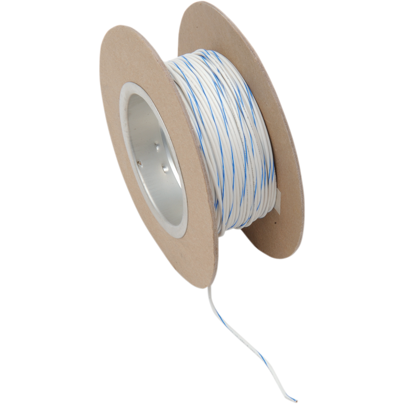 WIRE 18G 100' WHT/BLU