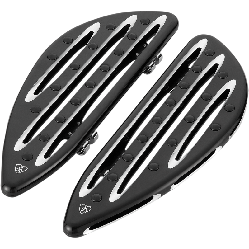80-13 FLT/86-13 FLST FLRBRDS D-CUT BLACK