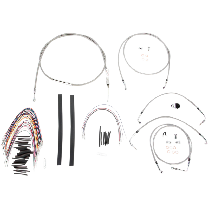 08-13 FLH 15" CABLE CONTROL KIT ABS S/S