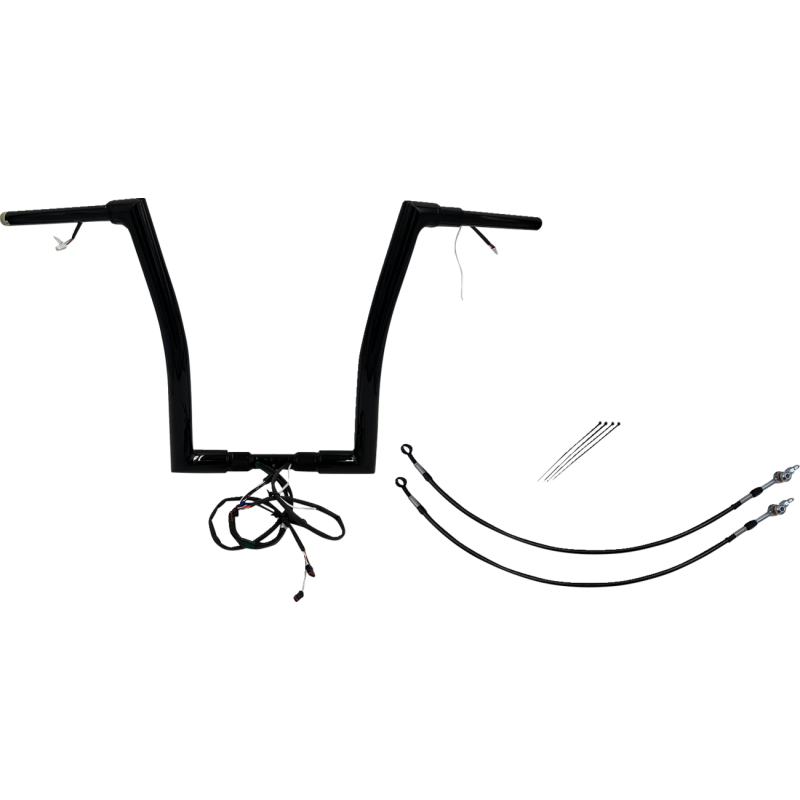 Handlebar Kit - Flat Top - 16" - Black