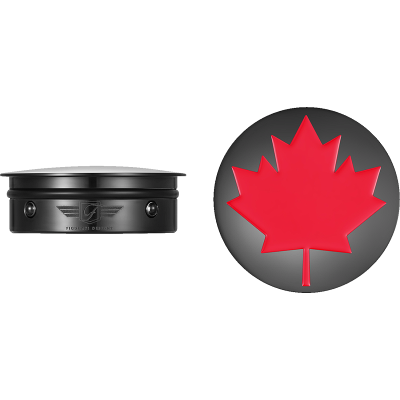 RED MAPLE LEAF SWING ARM COVER BLACK