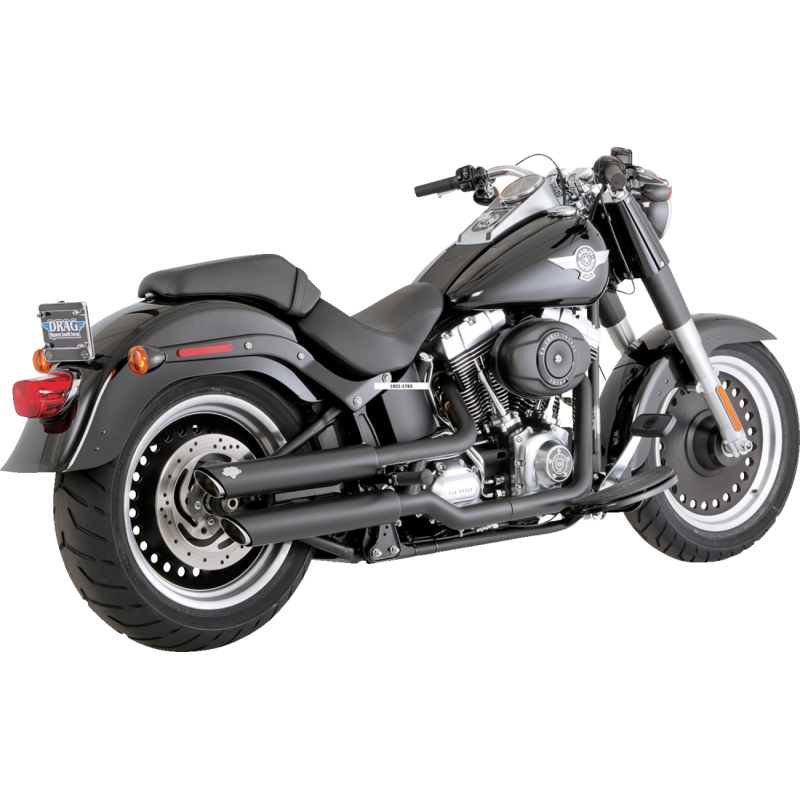 MUFFLERS 3" TWIN SLASH BLACK FATBOY DEUCE