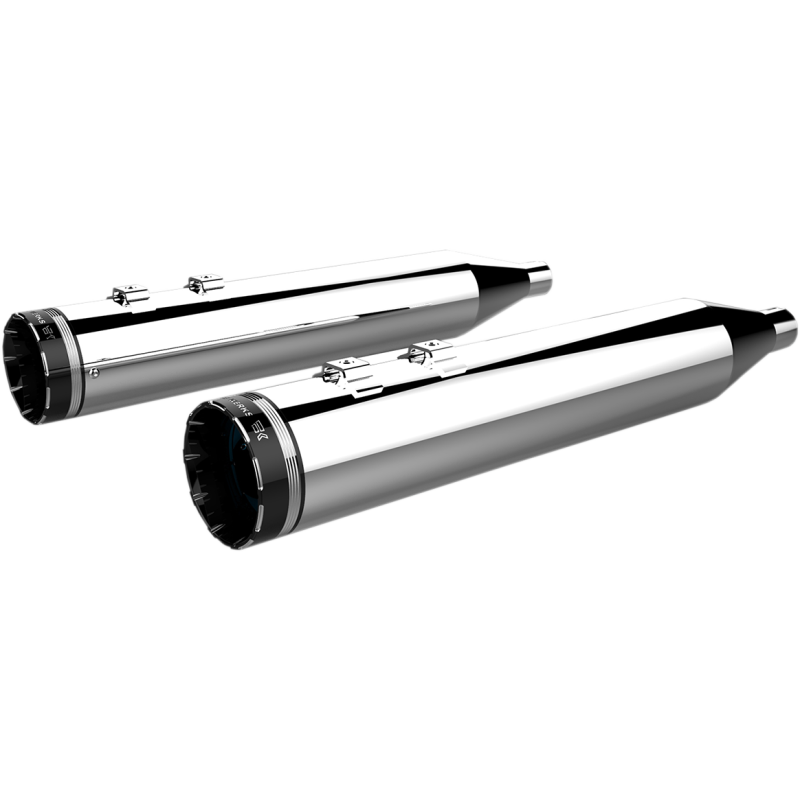 4.5" PERFORMANCE CHROME MUFFLERS W/ TRACER BILLET TIPS
