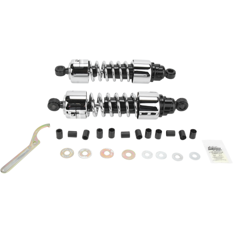 Shocks - 412 Cruiser Series - Chrome - 12.5" - Heavy Duty