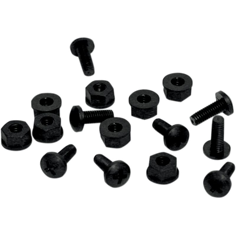 Windscreen Nut Blk NYLON SET 8PK