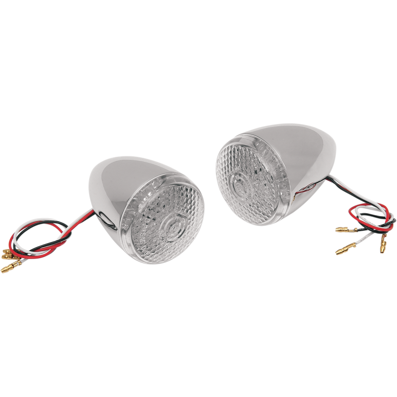 LED REAR DEUCE T/SIGNAL RED W/CLR LEN PR