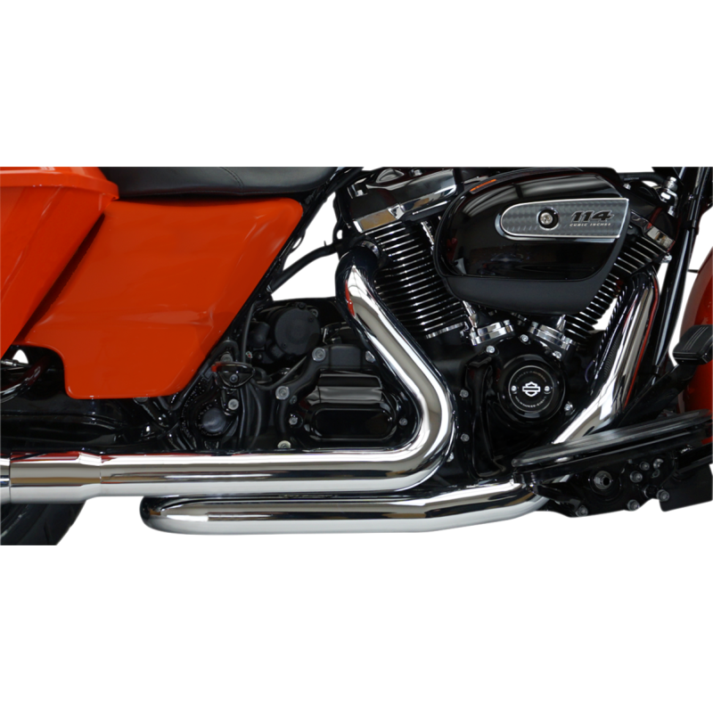 AGRESSOR 2-INTO2 CROSSOVER HEADERS - CHROME - M8