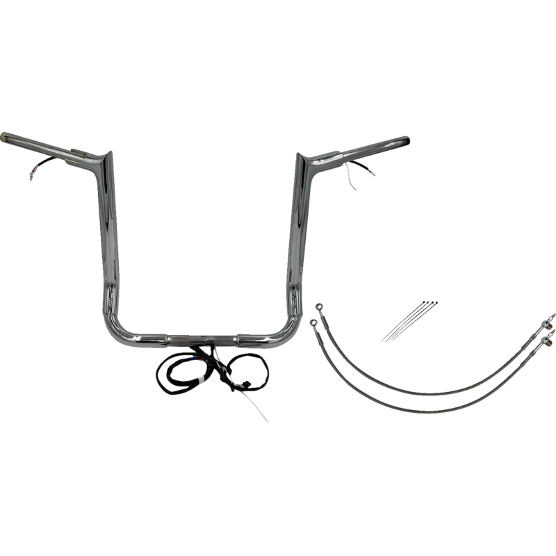 Handlebar Kit - Pointed Top - 16" - Chrome