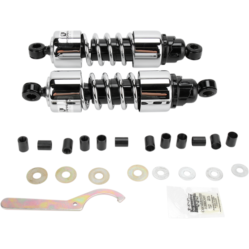 412 Cruiser Series Shocks - Chrome - 11.5" - Standard