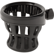HOLDER DRNK GEN 2 BLK, H-BAR MOUNT 1-1/8", 1-1/4" BLK