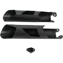 LWR FORK CVR SET- SX/EXC/XC:08-10 BLACK