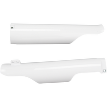LOWER FORK COVER SET- YZ/YZF:05-07 WHITE