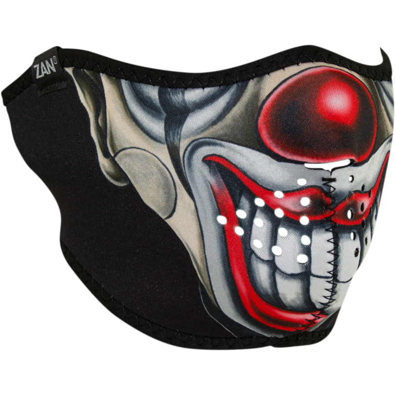 HALF FACE MASK NEOPRENE CHICANO CLOWN