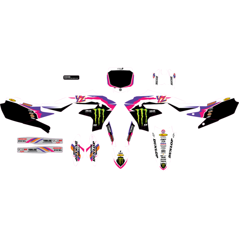 Cmplt kit 93 MEY RETRO Star - YZF 250 (19-23) BLK BG