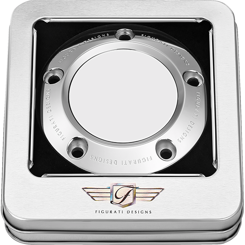 TIMING COVER PLAIN SILVER, 5-HOLE