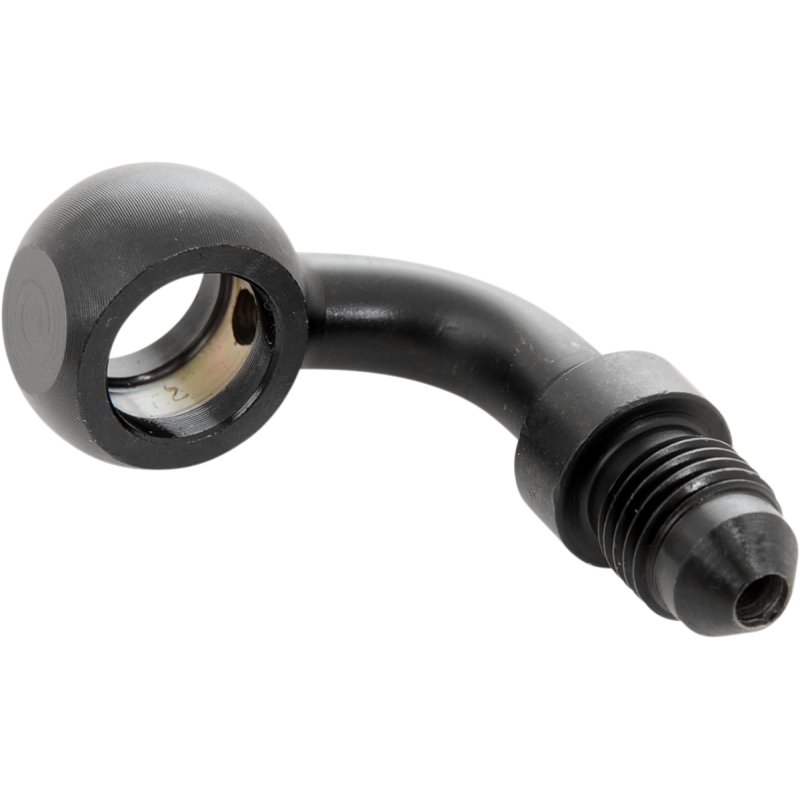 90 DEG. 3/8" BANJO BLACK