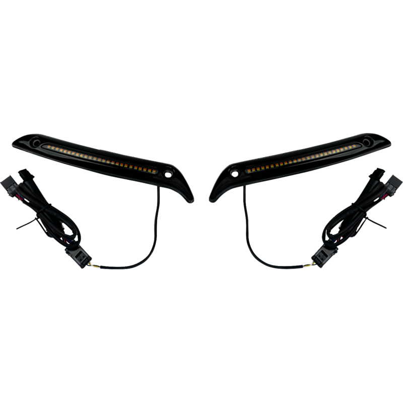 LIGHT WINDSHIELD TRIM LED GLOSS BLACK