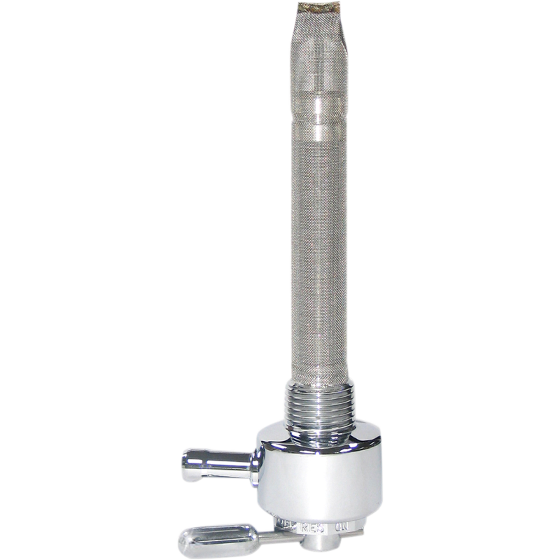 Round Fuel Valve - Chrome - 3/8" NPT