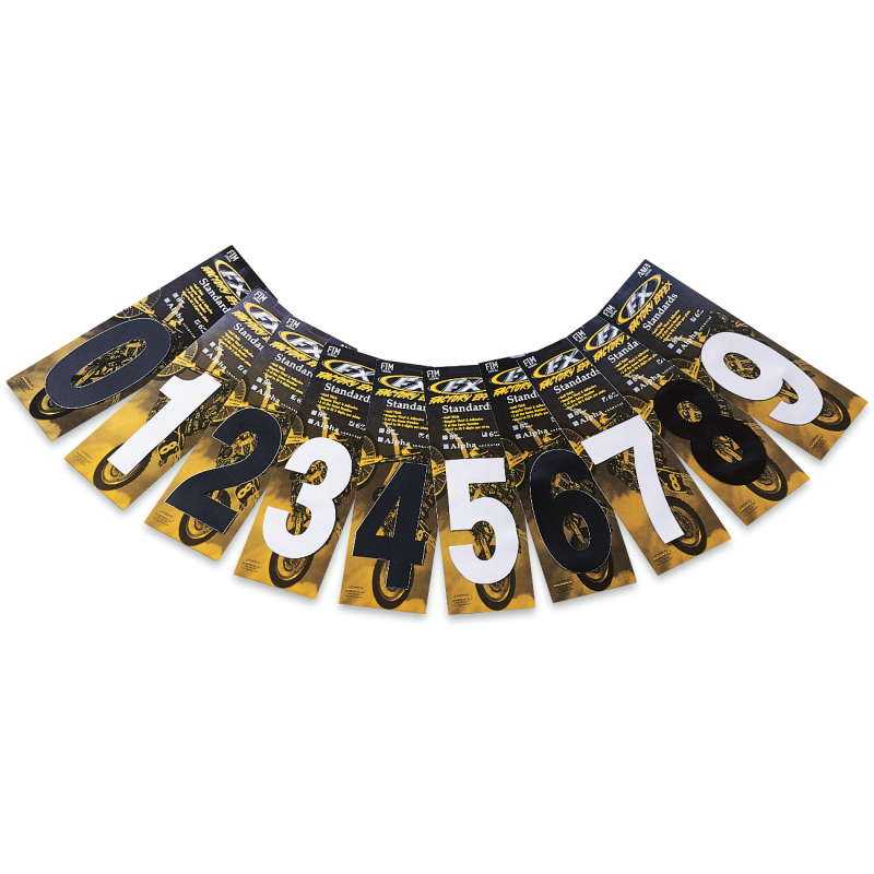 STANDARD 8" NUMBER BLACK #0