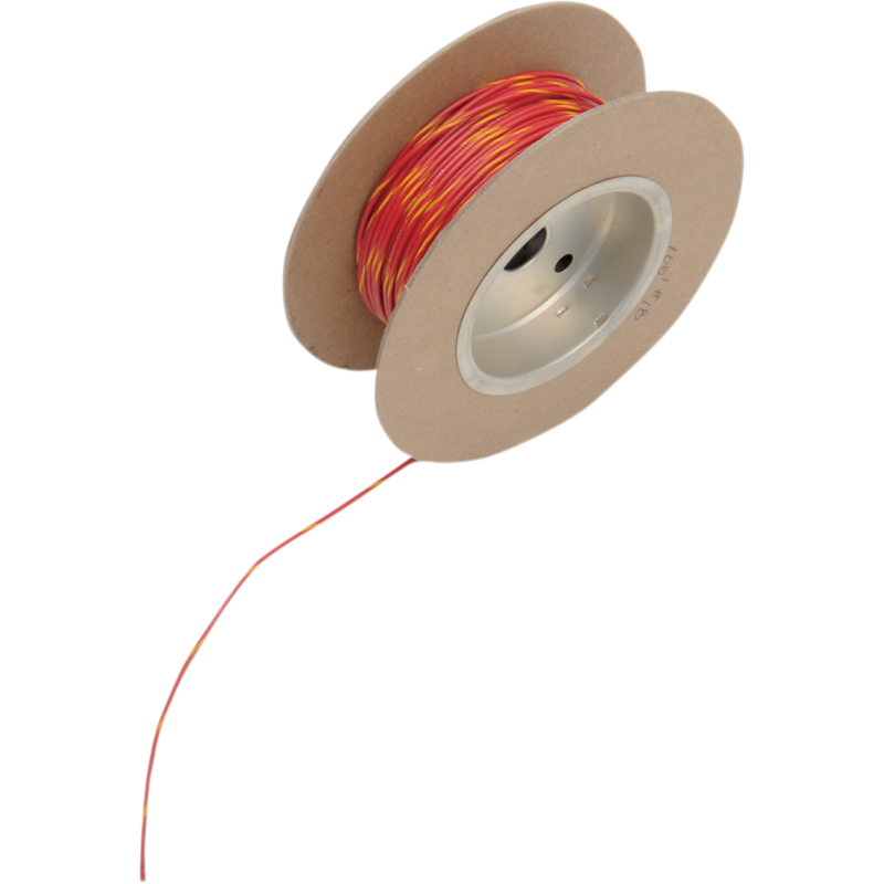 WIRE 18G 100' RED W/YEL