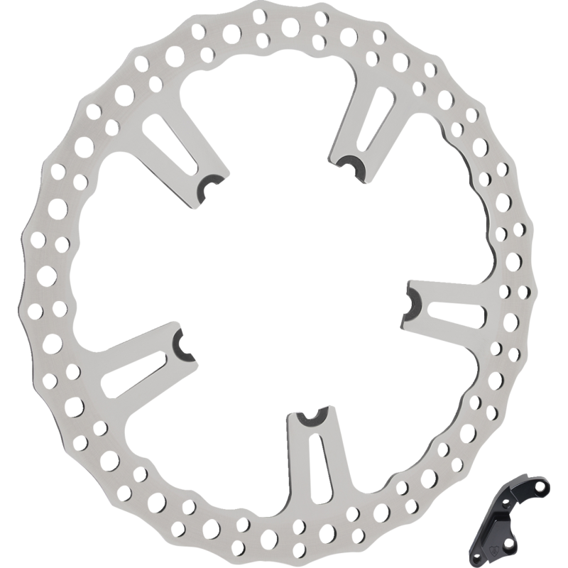Jagged Floating Rotor Kit - 15" - Left - Spoke-Mount