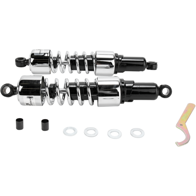 Shocks - 412 Cruiser Series - Chrome - 14.25" - Heavy Duty